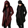 Miniatyrbild 2 av 6: Höst Vinter Herr Långärmad Kläder Sweatshirt Hoodie Wine Red M