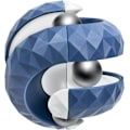 Miniatyrbild 1 av 6: Orbit Bollspel, Fidget Cube Pusselboll Snurrande Leksak Blue
