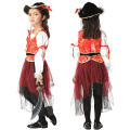 Miniatyrbild 2 av 5: Piratdräkt för flickor för Halloween 150-115cm