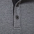 Pikkukuva 4 / 7: Miesten Yksivärinen Pitkähihainen Napitettava Pusero Dark gray L
