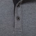 Pikkukuva 4 / 7: Miesten Yksivärinen Pitkähihainen Napitettava Pusero Dark gray M