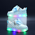 Miniatyrbillede 1 af 5: Lille Pige LED Sko Børn Lysende Sneakers Blue 27