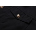 Pikkukuva 2 / 5: Miesten Paksu Lämpötalvi Fleece Vuorattu Lapellinen Cargo Takki black M