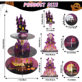 Pikkukuva 8 / 8: Halloween-juhlateline kakkuja varten, 3-tasoinen jälkiruokateline Style 1
