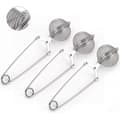Miniatyrbilde 1 av 7: Snap Ball Te-sil, 3-pak Rustfritt Stål Te-infuser Filter