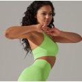 Miniatyrbild 3 av 9: Solid Färgad Stretch Yoga Kläder Green S