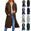 Miniatyrbild 8 av 9: Hoodies för Kvinnor - Trendiga Tröjor Grey XL