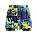 Miniatyrbillede 1 af 5: 2 i 1 Mænds Badebukser Svømmeshorts Blue Green 3XL