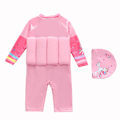 Pikkukuva 5 / 8: Vauvan lasten kelluntapuku kelluva yksiosainen uimapuku Pink 1 XL