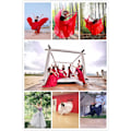 Miniatyrbillede 5 af 7: 720 Silky Sheer Chiffon Elastisk Talje Lang Danseskørt til Maveballet Red 100cm
