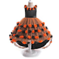 Pikkukuva 8 / 10: Tyttöjen kukkakakku-verkkohelma Orange 130CM