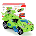 Miniatyrbild 1 av 2: Elektrisk Automatisk Dinosaur Transformerbil green