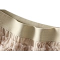 Miniatyrbilde 4 av 5: Skjørt for kvinner med elastisk midje og lagdelt netting Beige L