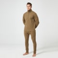 Miniatyrbillede 2 af 6: Mænds Termisk Underundertøj Langt Bukser Sæt khaki M