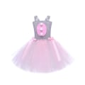 Miniatyrbillede 4 af 7: Påskehare Mesh Kjole med Pailletter Regnbue Halter Tulle Tutu Kjole S