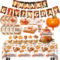 Miniatyrbild 1 av 5: 124 delar Thanksgiving Party dekorationer Set