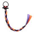 Miniatyrbillede 6 af 6: 7 stk. Halloween Parykker Fletninger Damer Vridne Fletninger 35CM