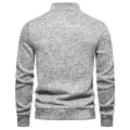 Miniatyrbilde 3 av 5: Hettegenser for menn, avslappet strikket genser Light Gray L