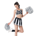 Miniatyrbillede 5 af 9: Sexy Cheerleader Kostume til Kvinder med Mini Plettet Skørt M