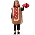 Miniatyrbillede 2 af 7: Halloween Kostume til Børn - Pizza, Pølse, Agurk, Ærtebælger, Banan, Gulerod og Vaffel XL