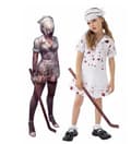Halloween Blodig Sykepleierkostyme For Barn M