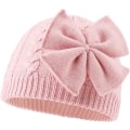Pikkukuva 1 / 5: Tyttöjen talvinen lämmin neulottu jousipipo Pink