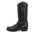 Miniatyrbild 7 av 8: Harrnesskängor för män, fyrkantig tå, casual, mid-calf Black 8.5