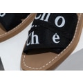 Miniatyrbillede 3 af 5: Alphabet Webbing Tykke Bunds Slippers til Kvinder Apricot 40