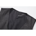 Miniatyrbillede 7 af 9: Mænds Casual Enkeltknappet Suit Vest Dark Gray S