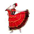 Pikkukuva 2 / 6: Lasten Espanjalainen Flamenco-mekko Tytölle Härkätaisteluun 130