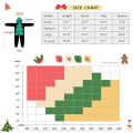 Miniatyrbillede 5 af 7: Unisex Julemand Gingerbread Onesie Kostumer Enkeltdelt Pyjamas Nattøj til Voksne S