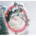 Miniatyrbillede 4 af 5: DIY Julelys-krans Gave til Hjemmevindue, Bilpynt Ornamenter Style3