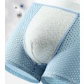 Miniatyrbild 3 av 10: Herr Ice Silk Boxer Mesh Brief Andas Kyl Underkläder Dark Grey S
