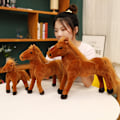 Miniatyrbillede 4 af 11: Sød Heste Plyslegetøj, Simulerings Pony Udstoppede Dyr white 20cm