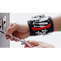 Miniatyrbild 8 av 9: 2 ST Magnetisk handledsrem för verktygsförvaring Red 5 rows of 15 magnets