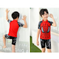 Pikkukuva 2 / 4: Spider-Man uimapuku pojille, kaksiosainen toppi ja shortsit Black 2XL
