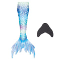 Miniatyrbild 1 av 3: Mermaid Tails för simning för barn och vuxna med Monofin blue M