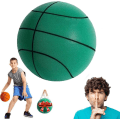 Miniatyrbild 1 av 7: Tyst Basketboll 29,5 tum, Standard Hush Handtag Basketboll, Tyst Basketboll Dribbling inomhus Green Number 7