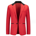 Miniatyrbilde 1 av 3: Herre Enkeltbryst Casual Dressjakke Red L