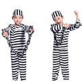 Miniatyrbild 3 av 9: Halloween-dräkt för fånge med handbojor Boy M