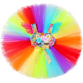 Pikkukuva 6 / 9: Yksisarvismekko tytöille, Yksisarvisasu LED-valaistulla Tutu-mekolla ja hiuspannalla Rainbow 130