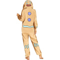 Miniatyrbild 1 av 7: Unisex Julpepparkakans Onesie Kostymer En Delig Pyjamas Sovkläder för Vuxen L