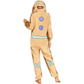 Miniatyrbild 1 av 7: Unisex Julpepparkakans Onesie Kostymer En Delig Pyjamas Sovkläder för Vuxen M