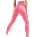 Leggings med hög midja för kvinnor red M