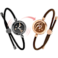 Miniatyrbillede 1 af 6: Langdistance-berøringsarmbånd til par, vibration & lyser op for kærlighedspar armbånd A