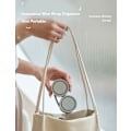 Miniatyrbillede 4 af 10: Bærbar halsbåndsventilator, foldbar genopladelig mini-halsbåndsventilator apricot
