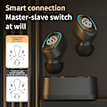 Pikkukuva 5 / 6: Bluetooth-kuulokkeet korvassa, langattomat kuulokkeet kosketusohjauksella ja mikrofonilla WHITE