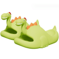Miniatyrbillede 1 af 4: Dames EVA Dinosaur Formet Udendørs Tøfler Green 35-36