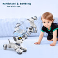 Miniatyrbild 7 av 8: Fjärrstyrd Robot Hund, RC Interaktiv Intelligent Gående Dansande Robot Leksak PINK