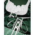 Miniatyrbild 3 av 5: Damkläder Oktoberfest Snörning Rutiga Uniform Green M